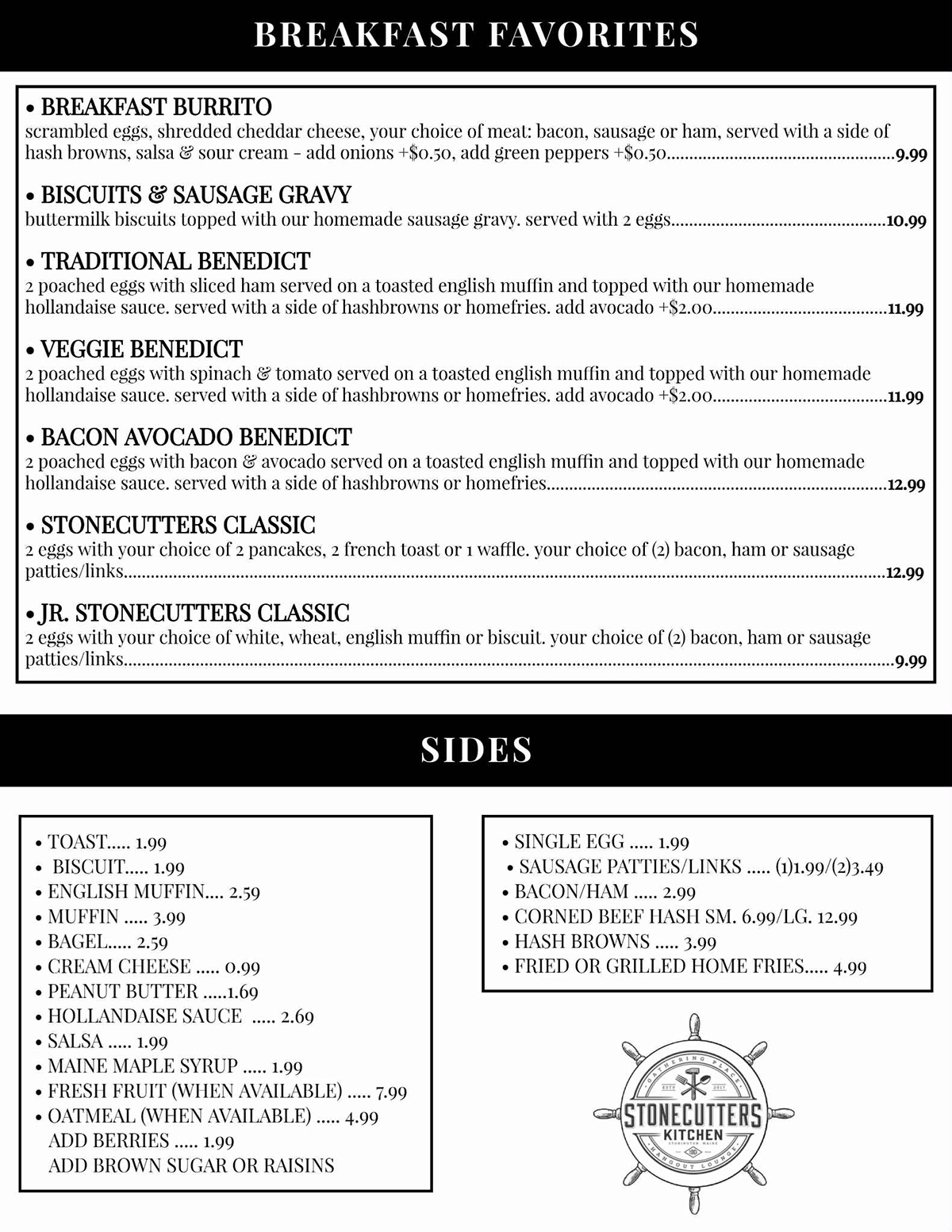 Breakfast Menu - Page 2
