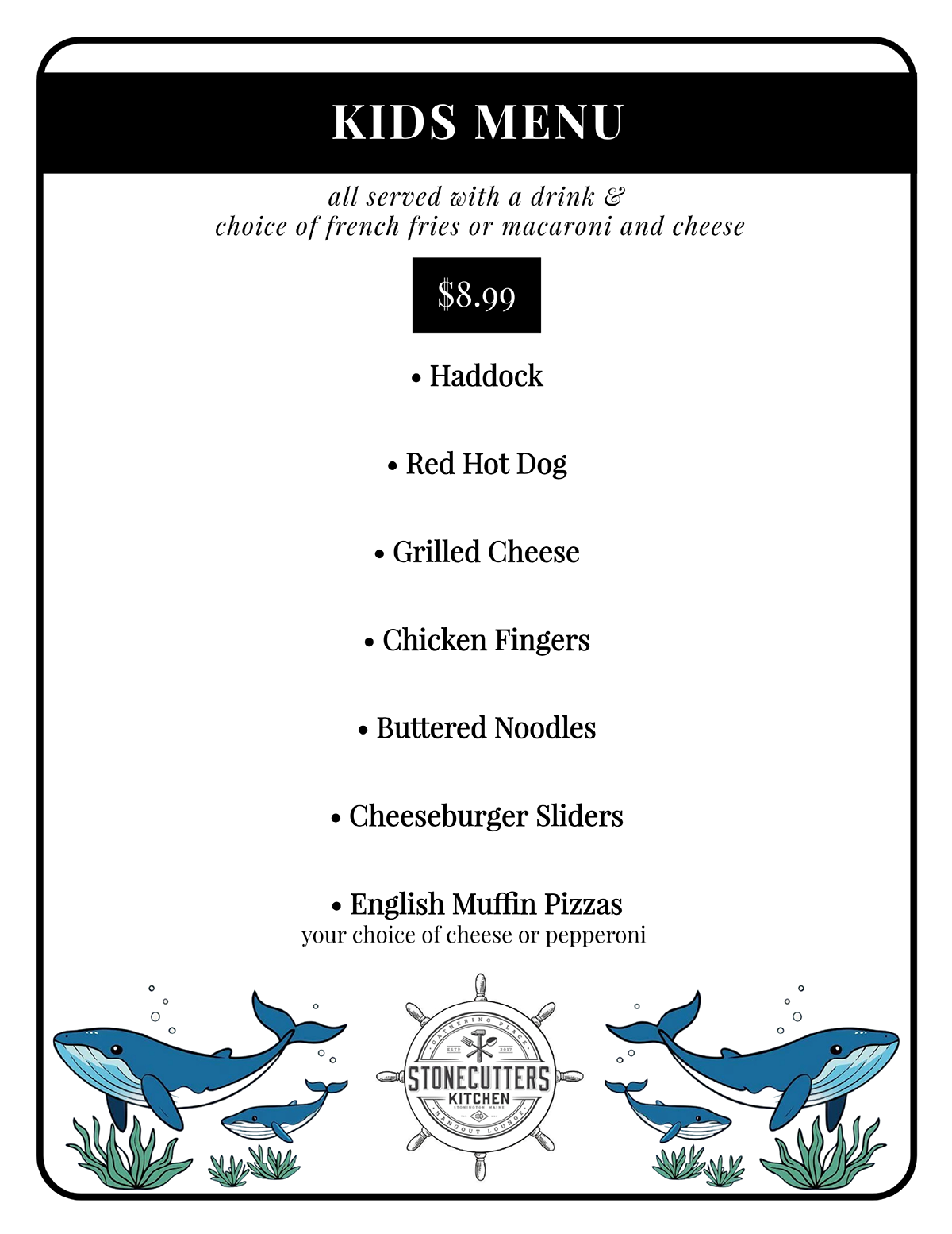Children's Menu - Page 01