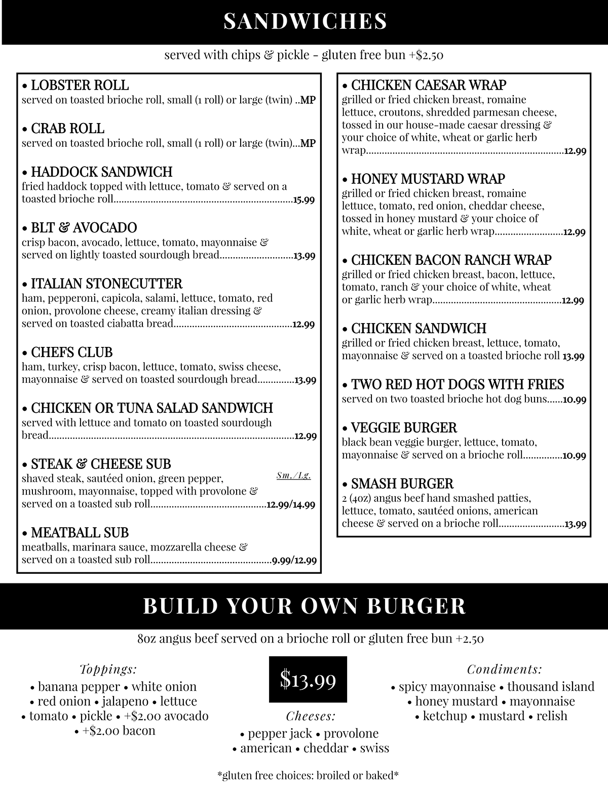 Dine-In Menu - Page 3